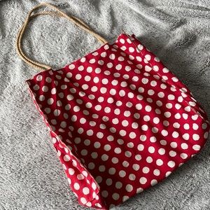 *FREE WITH PURCHASE* Red and White Polka Dot Tote